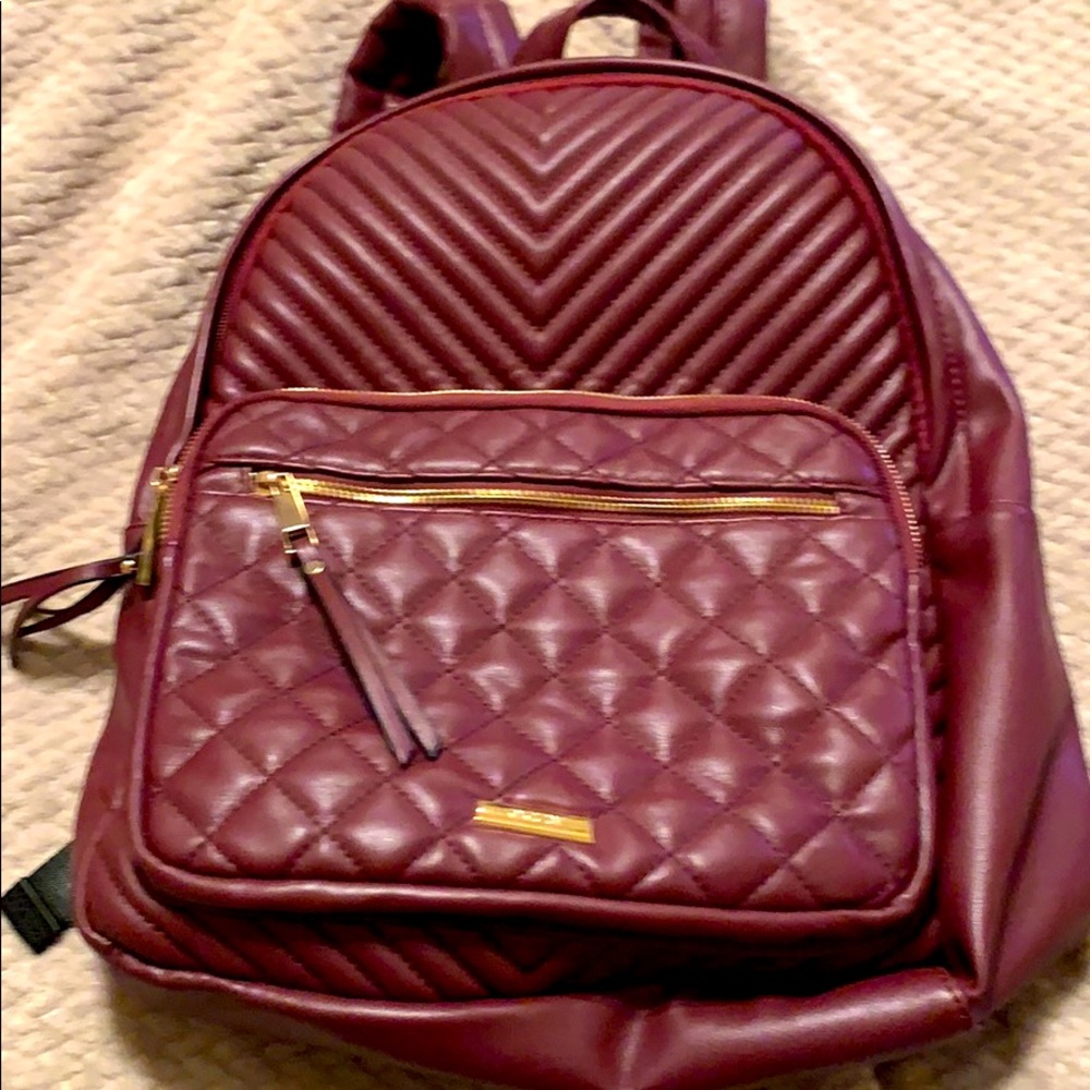 Burgundy Backpack soft leather